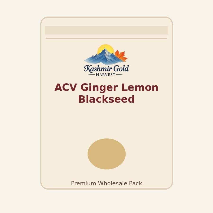 Apple cider vinegar with ginger lemon blackseed